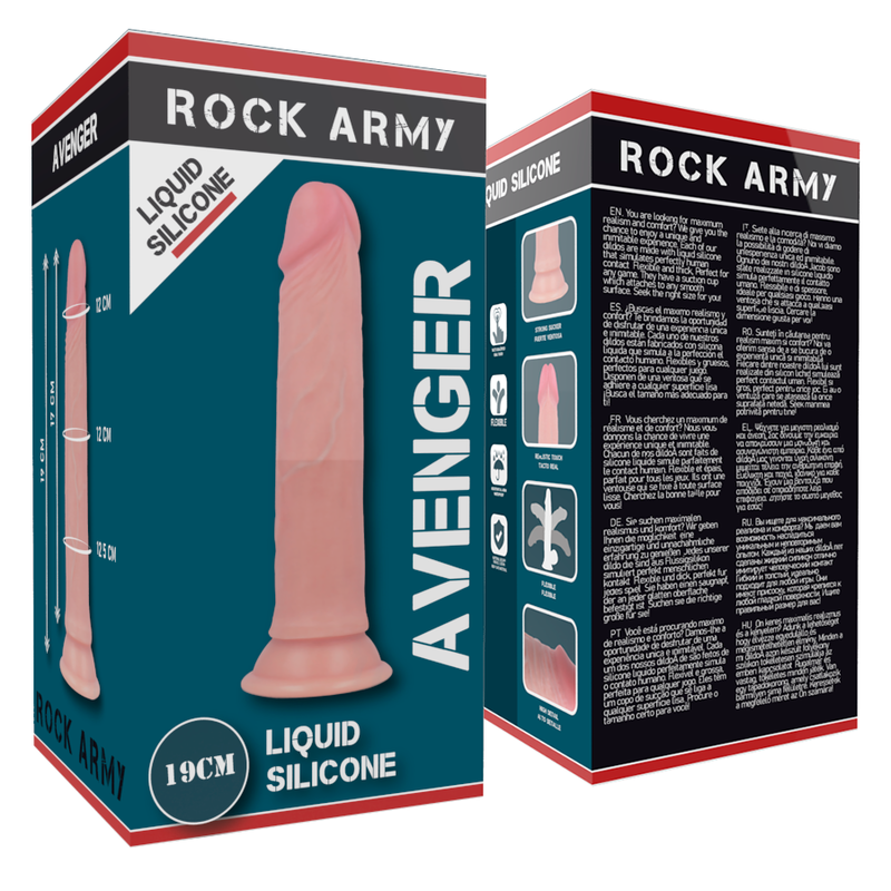 Rockarmyharness + Liquid Silicone Dildo Premium Avenger 19 Cm -O3.98 Cm | Niks.fi verkkokauppa