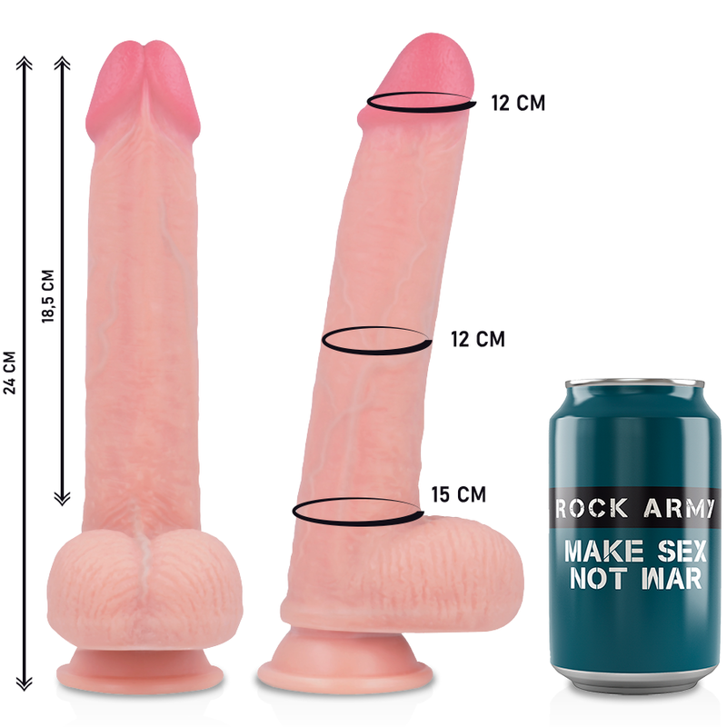 Rockarmyarn S + Liquid Silicone Dildo Premium Kingcobra 24 Cm -O4.77 Cm | Niks.fi verkkokauppa