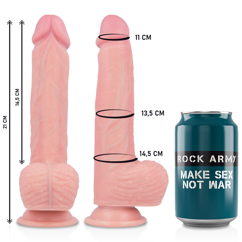 Rockarmyharness + Liquid Silicone Premium Spitfire Realistic 21 Cm -O4.62 Cm | Niks.fi verkkokauppa