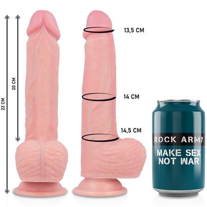 Rockarmyharness + Liquid Silicone Vibrator Premium Apache Remote Control 20.5 Cm -O4.62 Cm | Niks.fi verkkokauppa