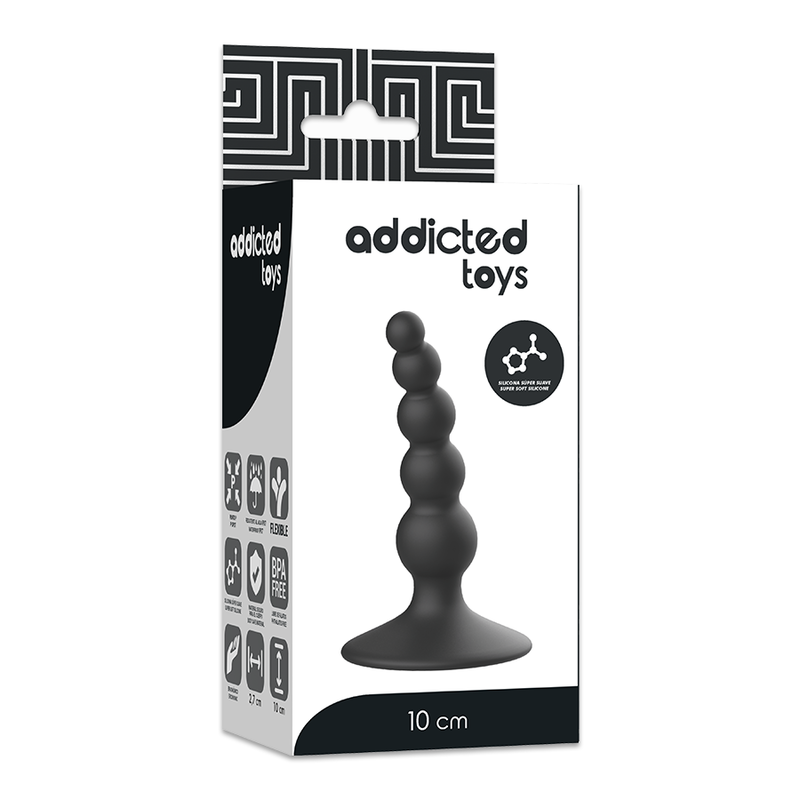Addicted Toys Anal Sexual Plug 10 Cm Black | Niks.fi verkkokauppa