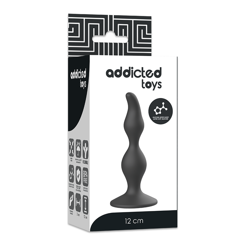 Addicted Toys Anal Sexual Plug 12 Cm Black | Niks.fi verkkokauppa