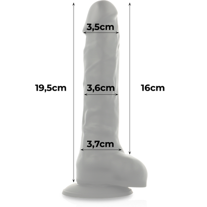 Cock Miller Harness + Silicone Density Articulable Cocksil Black 19.5 Cm | Niks.fi verkkokauppa