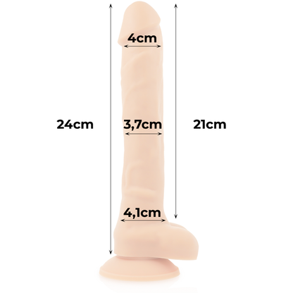 Cock Miller Harness + Silicone Density Articulable Cocksil 24 Cm | Niks.fi verkkokauppa