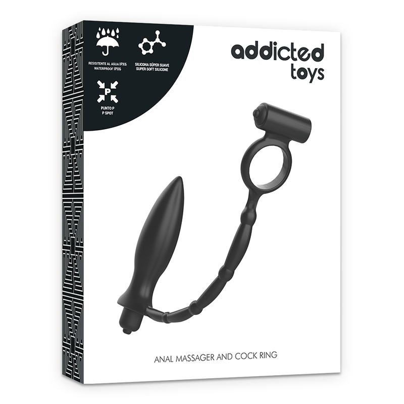 Addicted Toys Anal Plug With Vibratory Ring | Niks.fi verkkokauppa