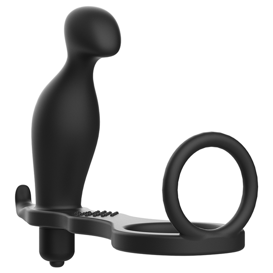 Addicted Toys Anal Plug With Black Silicone Ring 12 Cm | Niks.fi verkkokauppa