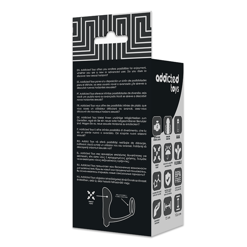 Addicted Toys Vibratory Anal Plug With Penis Ring | Niks.fi verkkokauppa