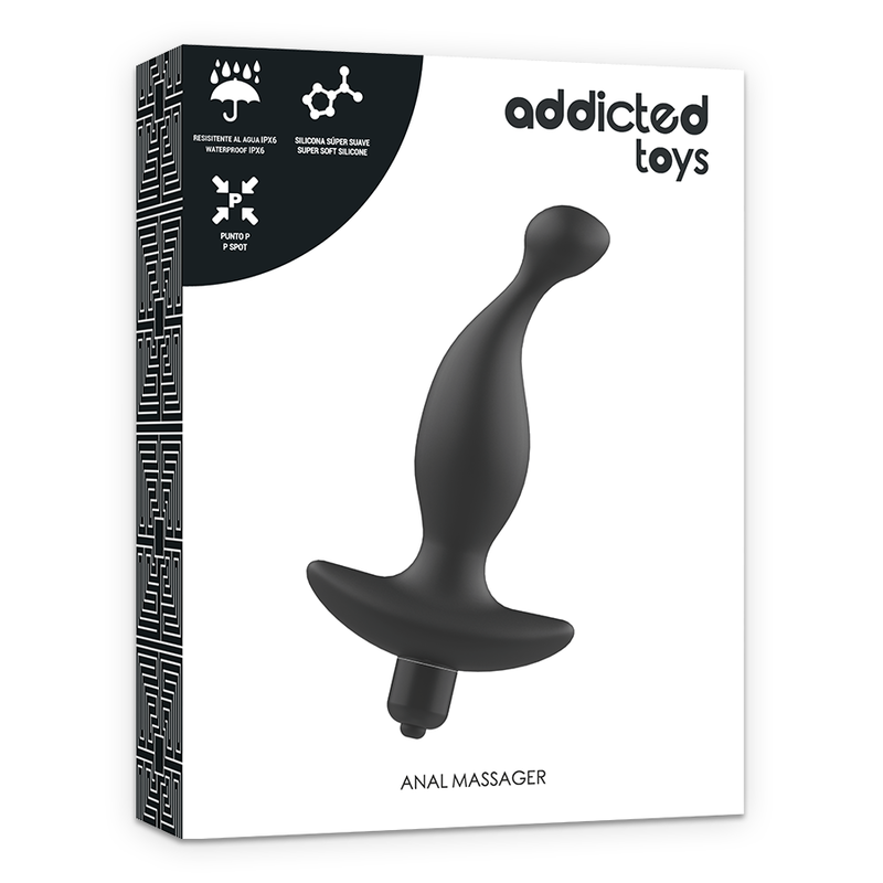 Addicted Toys Anal Massager With Black Vibrationmodel 1 | Niks.fi verkkokauppa