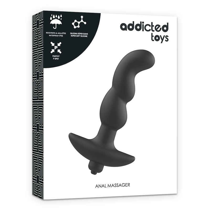 Addicted Toys Anal Massager With Black Vibration Model 2 | Niks.fi verkkokauppa