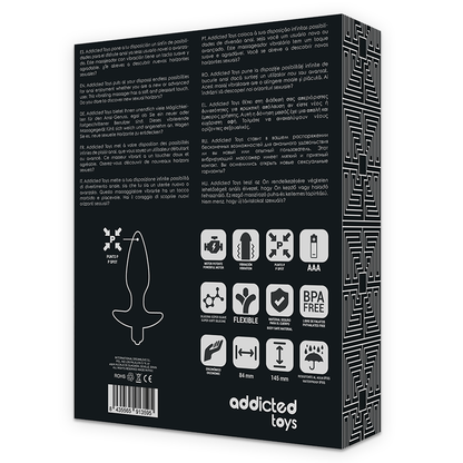 Addicted Toys Massager Plug Anal With Vibration Black | Niks.fi verkkokauppa
