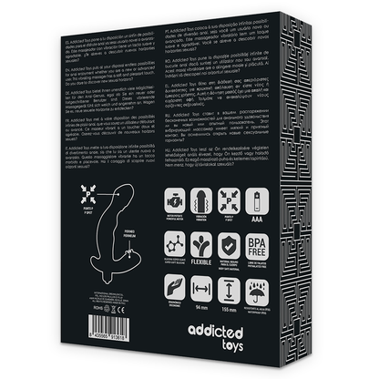 Addicted Toys Anal Stimulator Prostate Realistic Silicone P-Spot Vibe | Niks.fi verkkokauppa