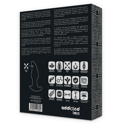 Addicted Toys Remote Control Plug Anal P-Spot Black Pointed | Niks.fi verkkokauppa