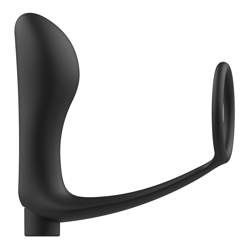 Addicted Toys Penis Ring With Remote Control Anal Plug Black Rechargeable | Niks.fi verkkokauppa