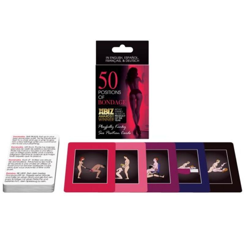 Kheper Games 50 Positions Of Bondage Cards | Niks.fi verkkokauppa